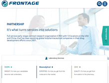 Tablet Screenshot of frontagelab.com
